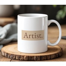 BB Design Artist Tasarımlı Beyaz Seramik Baskılı Kupa Bardak 330 ml