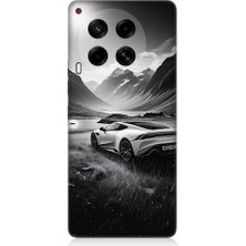 Teknomeg Tecno Camon 30 Uyumlu Dağ Yolunda Araba  Desenli Silikon Kılıf