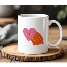 BB Design Tasarımlı Beyaz Seramik Baskılı Kupa Bardak 330 ml