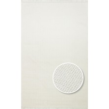 Eko Halı Oslo Osl Plain White Hav Toz Vermez Hasır Dokuma Modern Makine Halısı