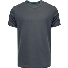 Karvon Bisiklet Yaka T-Shirt Antrasit Renk Erkek Tişört