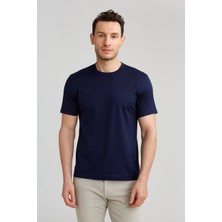 Karvon Bisiklet Yaka T-Shirt Lacivert Renk Erkek Tişört