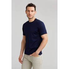Karvon Bisiklet Yaka T-Shirt Lacivert Renk Erkek Tişört