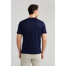 Karvon Bisiklet Yaka T-Shirt Lacivert Renk Erkek Tişört