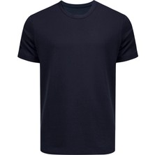 Karvon Bisiklet Yaka T-Shirt Lacivert Renk Erkek Tişört