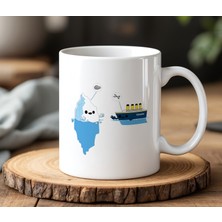 BB Design Titanic Tasarımlı Beyaz Seramik Baskılı Kupa Bardak 330 ml