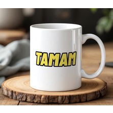 BB Design Tamam Tasarımlı Beyaz Seramik Baskılı Kupa Bardak 330 ml