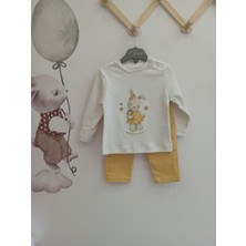 Biyeli Trençkotlu Kız Bebek Takımı