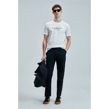 Lufian Fusıon Modern Grafik T- Shirt Siyah