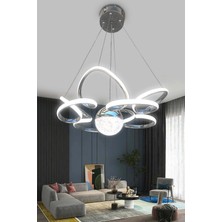 Modern Sarkıt 3 Renk Toplu LED Avize Salon - Oturma Odası Ledli Avize