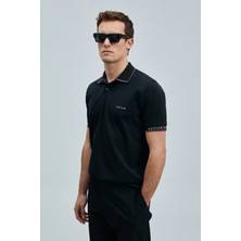 Lufian Hold Smart Erkek Polo Tişört Siyah