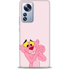 gmotp Xiaomi Mi 12 Kılıf Hd Baskılı Kılıf - Pembe Panter