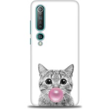 gmotp Xiaomi Mi 10 Kılıf Hd Baskılı Kılıf - Cat