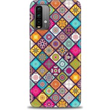 gmotp Xiaomi Redmi 9t Kılıf Hd Baskılı Kılıf - Renkli Mozaik