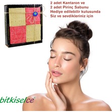 Bitkiselce Doğal El Yapımı Kantaron Yağlı & Pirinç Özlü Sabun Seti | 4'lü Cilt Bakım Sabunu 450 gr