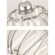 Quattro Model Krom Renk Kristal Taşlı Metal Salon Koridor Çocuk Mutfak Odası Sarkıt Avize