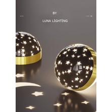 Dolunay Model Gold Kaplama 3 Renk Metal Salon Mutfak Oturma Yatak Odası Modern LED Sarkıt Avize
