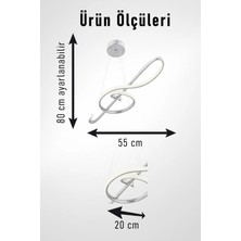 Melodi Model Krom Kaplama Metal Hol Salon Mutfak Oturma Yatak Odası Modern LED Avize