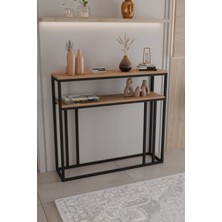 2 Raflı Metal Dresuar Raflı Lüx Dresuar Kitaplık Salon Düzenleyici 2 Raflı 100  cm