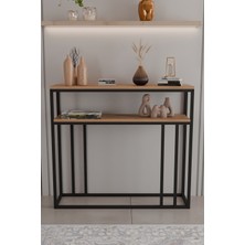 2 Raflı Metal Dresuar Raflı Lüx Dresuar Kitaplık Salon Düzenleyici 2 Raflı 100  cm
