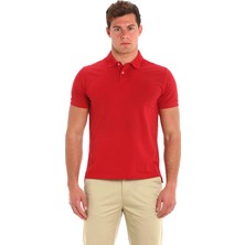 Slam Kırmızı Erkek Polo Yaka Regular Fit T-Shirt A108003S00_DECK
