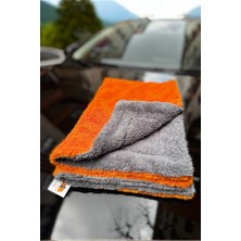 Premium 50X80 Çift Taraflı Kenarsız 740 Gsm Kalın Oto Yıkama Kurulama Araba Temizlik Bezi Mikrofiber