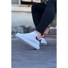Moonvizyon  WG095 Beyaz Siyah Erkek Casual Ayakkabı