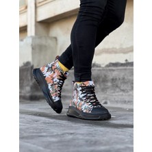 Moonvizyon  WG017 Koyu Askeri Erkek Yarım Bilek Casual Ayakkabı