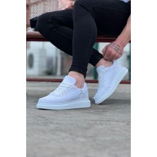 Moonvizyon  WG018 Beyaz Kot Kumaş Erkek Casual Ayakkabı