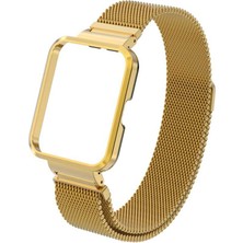Zore Xiaomi Redmi Watch 2 Lite Uyumlu Krd-58 Metal Kordon - Kırmızı