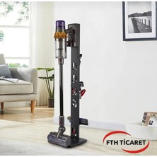 FTH TİCARET Dyson GEN5DETECT  Uyumlu Dikey Süpürge Standı SİYAH