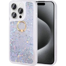 Zenith Works Apple iPhone 15 Pro Kılıf Aynalı Desenli Kamera Korumalı Parlak Miror Kapak