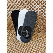 Rocks For Bambu Babet Erkek 3 Çift Dikişsiz Çorap Kaydırmaz Topuk Silikonlu