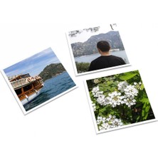 12'li Mini Pola Fotoğraf Baskı – 7x7 cm Kişiye Özel Anı Kartları