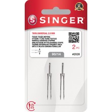 Singer Çift Iğne 2mm. (2'li Blister/14 No.)