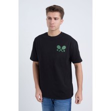 Velvoria Erkek Oversize Beyaz Tennis T-Shirt