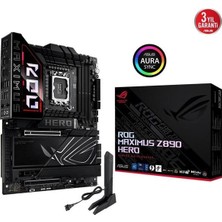 Asus Rog Maxımus Z890 Hero Wıfı7 Ddr5 Hdmı-Usbc Pcıe 5.0 1851P Atx