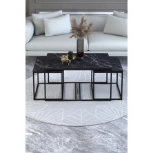 Orta Sehpa-Zigon Yan Sehpa Flora Set