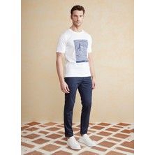Brooks Brothers Normal Bel Düz Paça Standart Lacivert Erkek Pantolon BBSS25MPT002