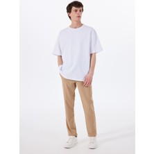 Altınyıldız Classics Bağlamalı Bel Normal Paça Slim Fit Bej Erkek Pantolon ACE001252275_BEJ