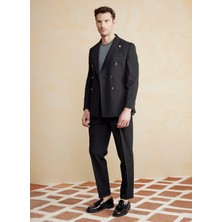 Brooks Brothers Normal Bel Düz Paça Standart Siyah Erkek Pantolon BBSS25MPT018