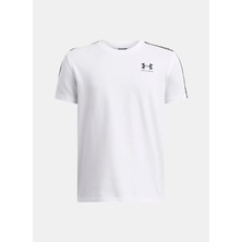 Under Armour Düz Beyaz Erkek Çocuk T-Shirt 6001583-100-UA B Sportstyle Taped S