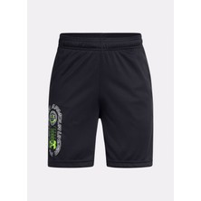 Under Armour Lastikli Bel Normal Siyah Erkek Çocuk Şort 1390017-001-UA Tech Summer Short