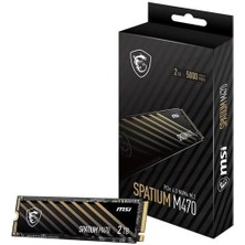 Msı 2tb Spatıum M470 Pro 6000-5000MB/S M2 Nvme Gen4 Disk