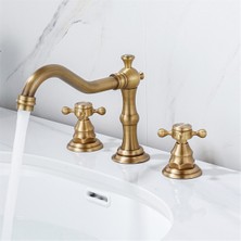 Alchemy Set Lavabo Musluğu Masa Üstü Sıcak ve Soğuk Kontrol Vanası Mikser Kolu Banyo Anahtarı D Montajı (Yurt Dışından)