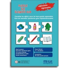 Laylay Toys Puzzle Ile Ilişkiyi Kur Anaokulu Çocuk Zeka Oyunları