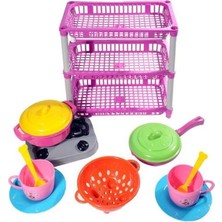 Laylay Toys Mutfak Seti Üç Katlı Anaokulu Kreş Mutfak Seti
