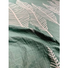 Explore Home, Layana, Çift Kişilik, Pamuklu, Müslin, Yatak Ötüsü - Mentol Yeşili