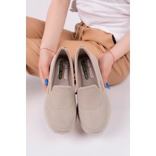 Kadın Bej Memory Foam Clima Comfort Günlük Ayakkabı