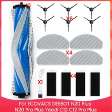 Ecovacs Deebot N20 Plus, N20 Pro Plus, Yeedi C12, C12 Pro Plus Robot Süpürge Aksesuarları Kiti Için Yedek Parçalar (Yurt Dışından)